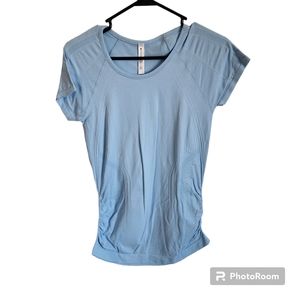 Athleta Speedlight Seamless Tee T Shirt Athletic Top Blue SZ Small Style 150990